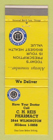 Matchbook Cover - CH Reis Drug Store