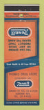 Matchbook Cover - Rexall Drug Thomas Store  DD Bean