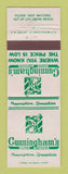 Matchbook Cover - Cunningham's Drug Store