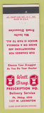 Matchbook Cover - Watt Drug Store Kansas City? MO