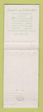Matchbook Cover - Max Beauvais Limited Montreal QC Imports