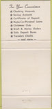 Matchbook Cover - Bank of Wisconsin Dells WI WEAR 30 Strike