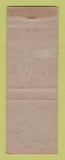 Matchbook Cover - The Men's Store Clothes Port Isabel TX ORANGE