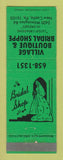 Matchbook Cover - Village Boutique Bridal Shoppe New Castle PA GREEN