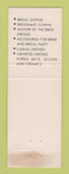 Matchbook Cover - Village Boutique Bridal Shoppe New Castle PA SALMON