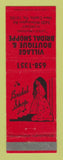 Matchbook Cover - Village Boutique Bridal Shoppe New Castle PA RED