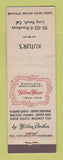 Matchbook Cover - Kutler's Long Beach CA Wilson Brothers Clothes 1944