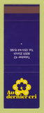 Matchbook Cover - Au Dernier Cri Switzerland SAMPLE