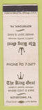 Matchbook Cover - The King Gent Boyertown PA Men's Clothes