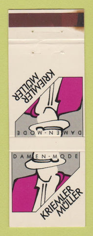 Matchbook Cover - Kriemler Muller Clothes Damen Mode Switzerland WEAR