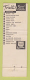 Matchbook Cover - Torelli's Men's Clothes Prospect Park PA