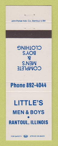 Matchbook Cover - Little's Men's Clothes Rantoul IL