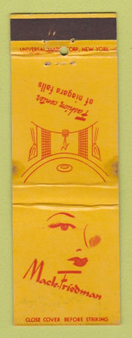 Matchbook Cover - Mack Friedman Clothes Niagara Falls NY WORN