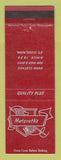 Matchbook Cover - Metzroth's Men's Clothes St Cloud MN RED