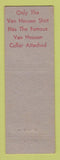 Matchbook Cover - Van Heusen Men's Clothes Mader La Crosse WI