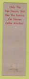 Matchbook Cover - Van Heusen Men's Clothes Caldwell NJ