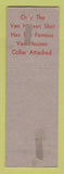Matchbook Cover - Van Heusen Men's Clothes Hyatt & Pinson Baltimore MD