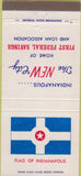 Matchbook Cover - First Federal Savings Indianapolis IN 30 Strike