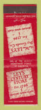 Matchbook Cover - Leys' Century Store Newport RI Department Store