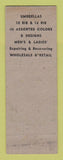 Matchbook Cover - Paramount Umbrella Brooklyn NY