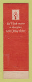 Matchbook Cover - Hickey Freeman Men's Clothes Ratcliff Swartz Harrisburg PA