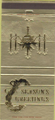 Matchbook Cover - First National Bank Nashville IL 30 Strike