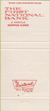 Matchbook Cover - First National Bank Nashville IL 30 Strike