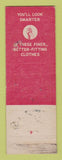 Matchbook Cover - Hickey Freeman Men's Clothes NO DEALER WEAR