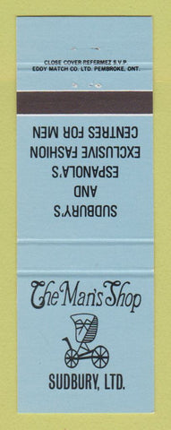 Matchbook Cover - The Man's Shop Sudbury ON Clothes