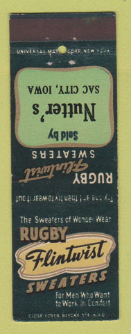 Matchbook Cover - Rugby Flintwist Sweaters Men's Clothes Nutter's Sac City IA