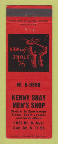 Matchbook Cover - Kenny Shay Men's Clothes