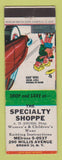 Matchbook Cover - Specialty Shoppe Women's Clothes Bronx NY