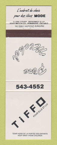 Matchbook Cover - Tiffo Pere Michel Clothes? QC
