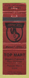 Matchbook Cover - Top Mart Men's Clothes Montreal QC