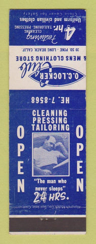 Matchbook Cover - OC Locker Club Men's Clothes Long Beach CA