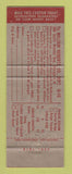 Matchbook Cover - Nylon Hosiery Modecraft Offer