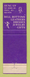 Matchbook Cover - Hung Up Clothes Providence RI Bell Bottoms