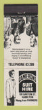 Matchbook Cover - Camerons Suit Hire Clothes Hamilton New Zealand WEAR