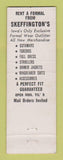 Matchbook Cover - Skeffington's Men's Formal Clothes Tuxedo Des Moines IA