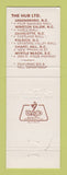 Matchbook Cover - The Hub Men's Clothes Greensboro Winston Salem Raleigh NC