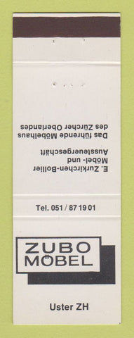 Matchbook Cover - Zubo Mobel