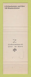 Matchbook Cover - Zubo Mobel