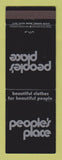 Matchbook Cover - People's Place Clothes
