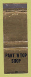 Matchbook Cover - Pant n Top Shop Clothes