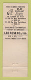 Matchbook Cover - Leo Rose Clothes Chicago? IL