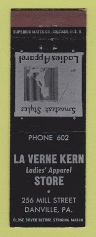 Matchbook Cover - La Verne Kern Women's Clothes Danville PA