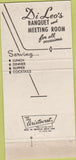 Matchbook Cover - Di Leo's Restaurant Chicago IL 30 Strike