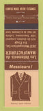 Matchbook Cover - Les Vetements Manufacturier Clothes LaSalle Laval Longueuil QC