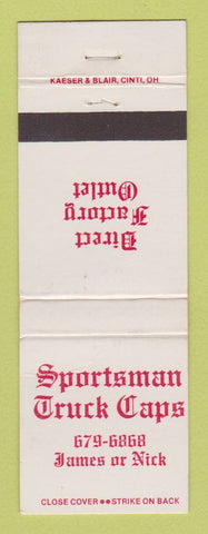 Matchbook Cover - Sportsman Truck Caps