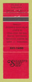 Matchbook Cover - Shakey's Shirt Shop clothes Burlington ON